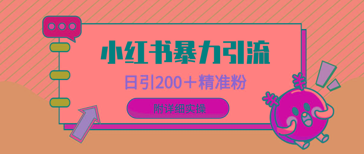 (9582期)小红书暴力引流大法，日引200＋精准粉，一键触达上万人，附详细实操-学库网